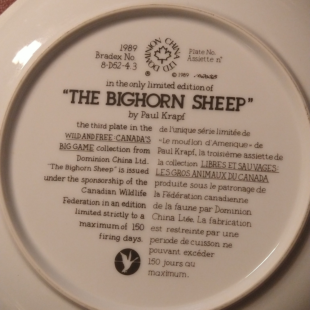 1989 "The Bighorn Sheep" by Paul Krapf - Picture 4 of 8